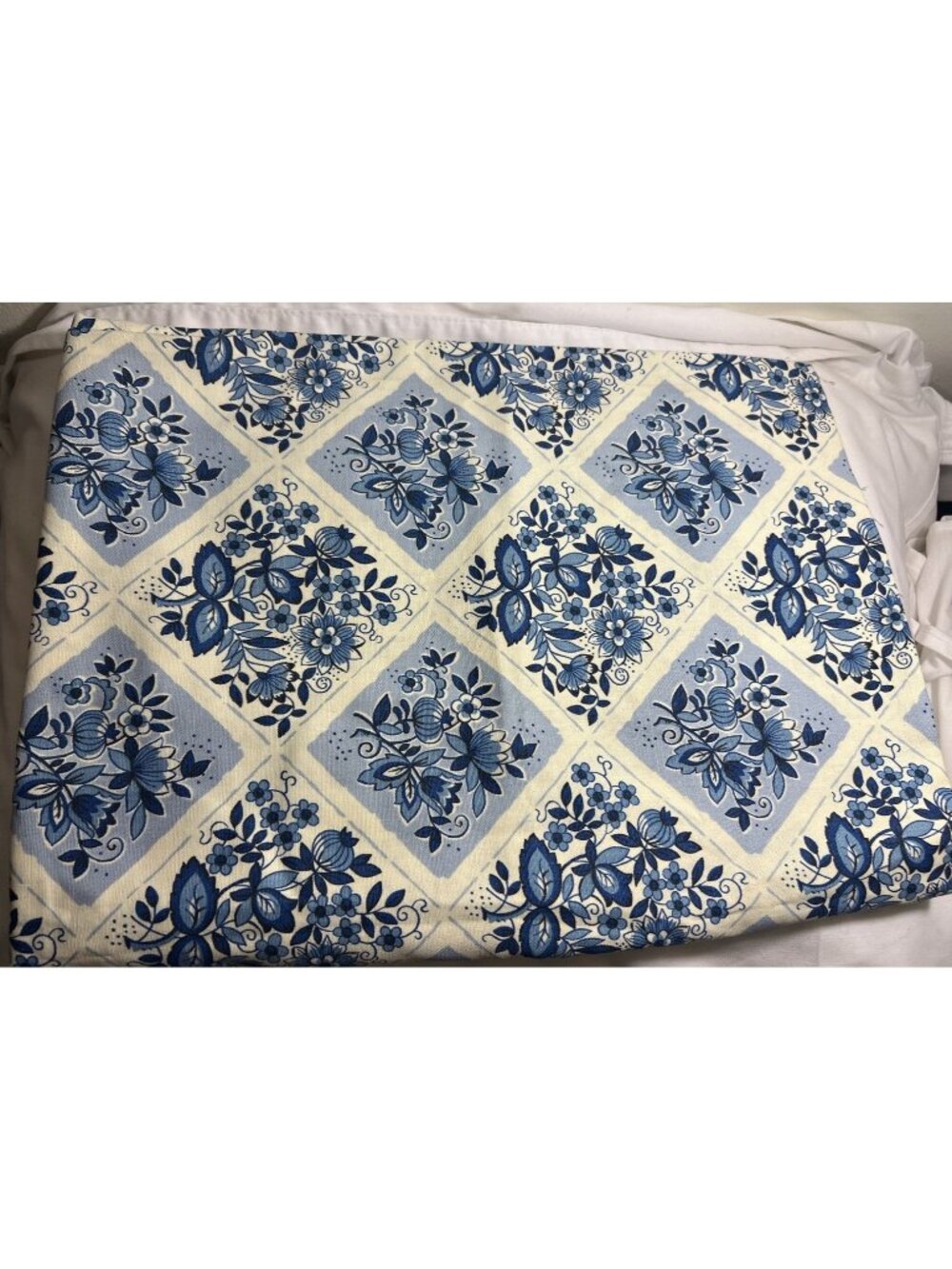 NOS Waverly Fabrics Meissen Tiles Cotton Upholstery Fabric 48" wide x 67" length